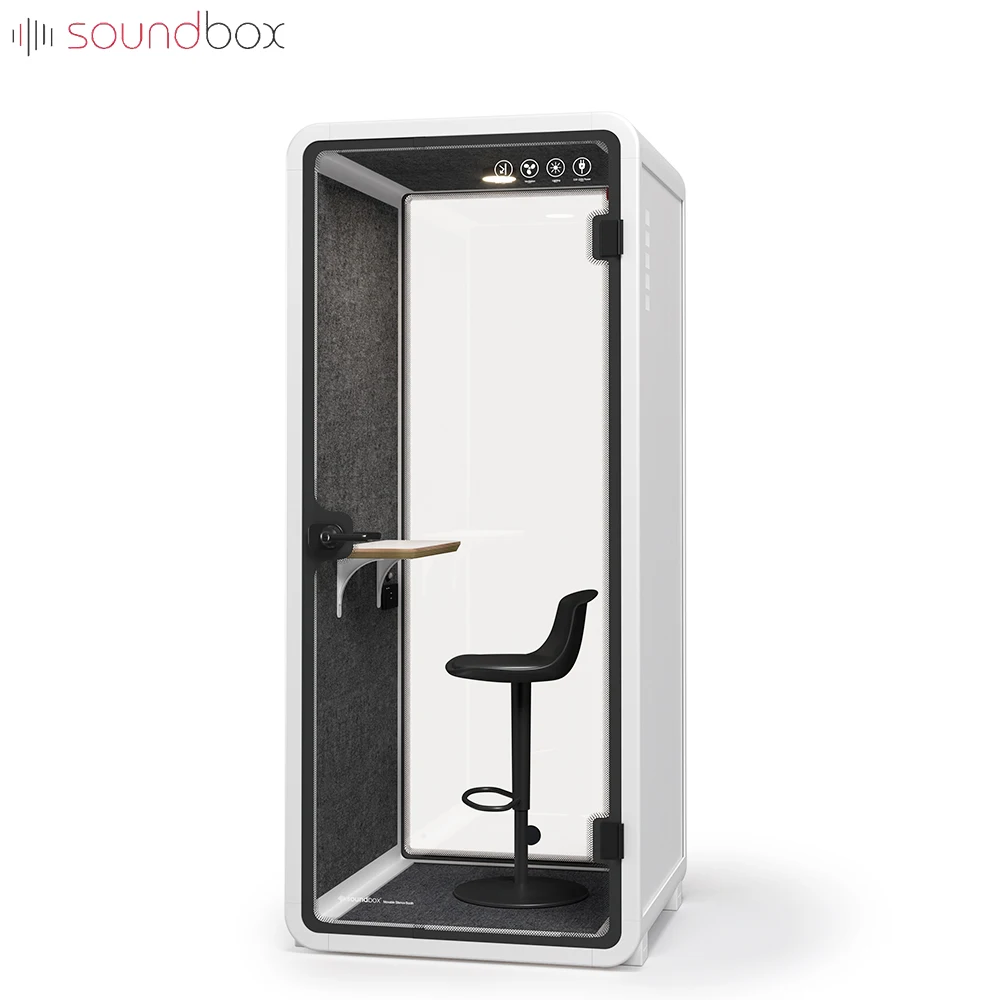 Soundbox High Quality Price Sound Proof Prefab Acoustic Office Phone Booth Acoustic Portable Office Pod Meeting
