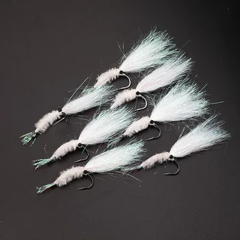 Thick Ice Silk Colorful Flash Feather Ribbon Shrimp Hook Metal Eyes Sharp Corrosion Resistant Artificial Fishing Lure Flies Bait – Metal Jig – view 2