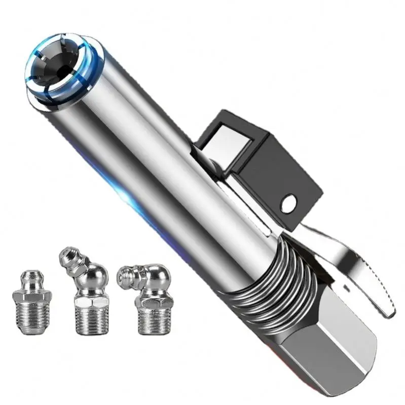 Locking Clamp Type High Pressure Injection Nozzle Electric Butter Machine Self-locking Flat Nozzle Flat Head Accessories