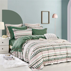 KOSMOS Sanding Printed Pattern Bed Sheets Bedding Set the New Listing Relaxed Microfiber Customized Woven 100% Polyester Plant