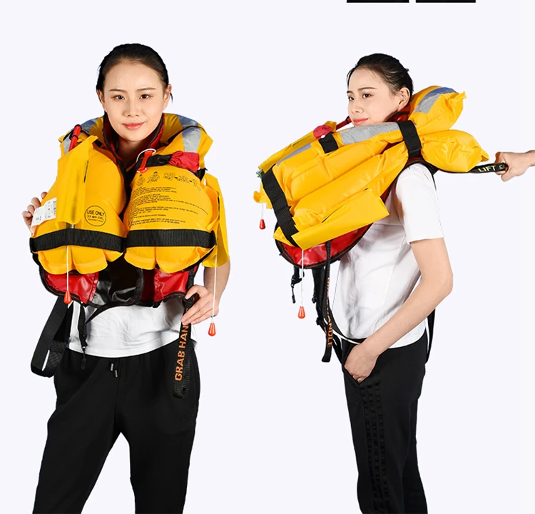150N SOLAS Manual and Automatic 150N Inflatable Life Vest Marine Life Jacket Price