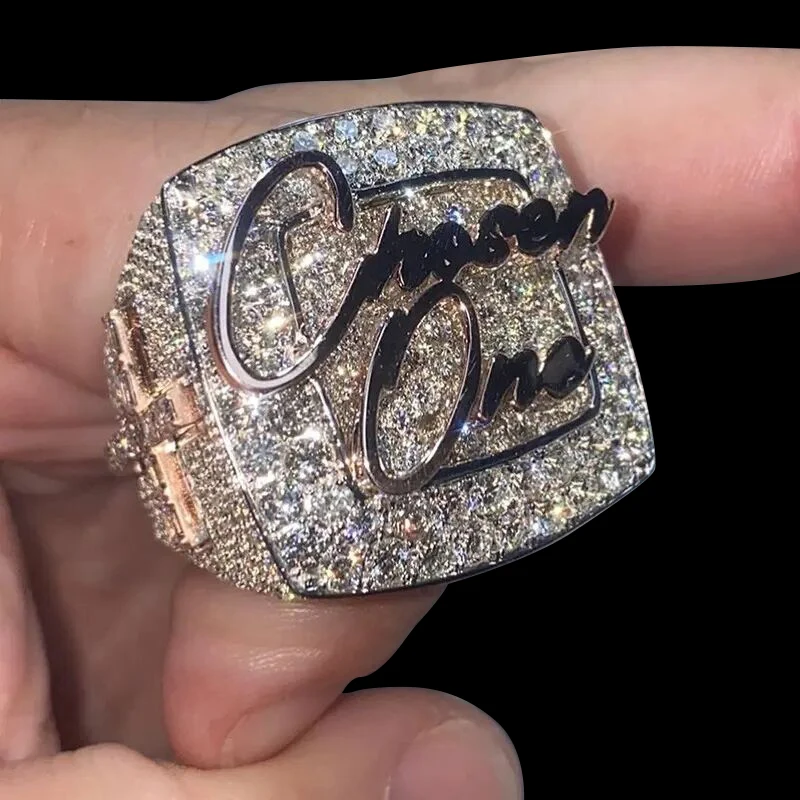 Nba Drake Really Big Rings Custom Made Letter Initial Youth