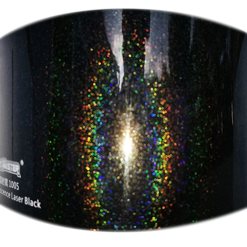 Source TSAUTOP ROHS 1.52*18m Iridescence 3D Rainbow Laser Vinyl Car Wrap  Dark Grey on m.