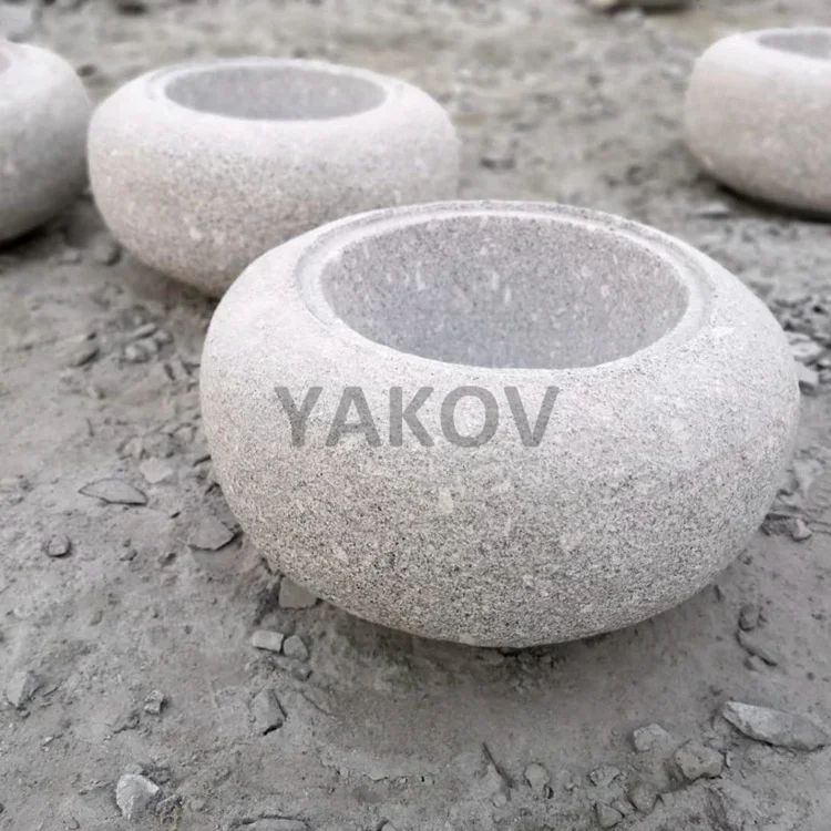 Japon Zen Bahçesi Açık Hava Granit El Yapımı Su Havuzu Tezibachi