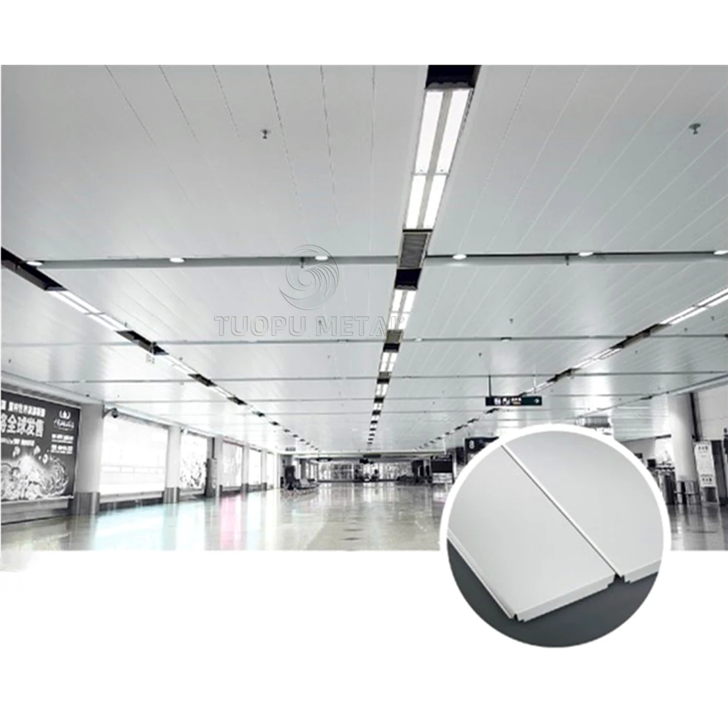 Factory Custom Building Materials Office Usage Metal Ceilings Aluminum Linear Ceiling Design