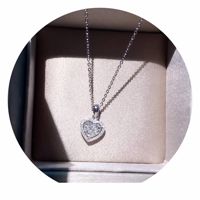 Elegant Valentine's Heart Necklace - 18