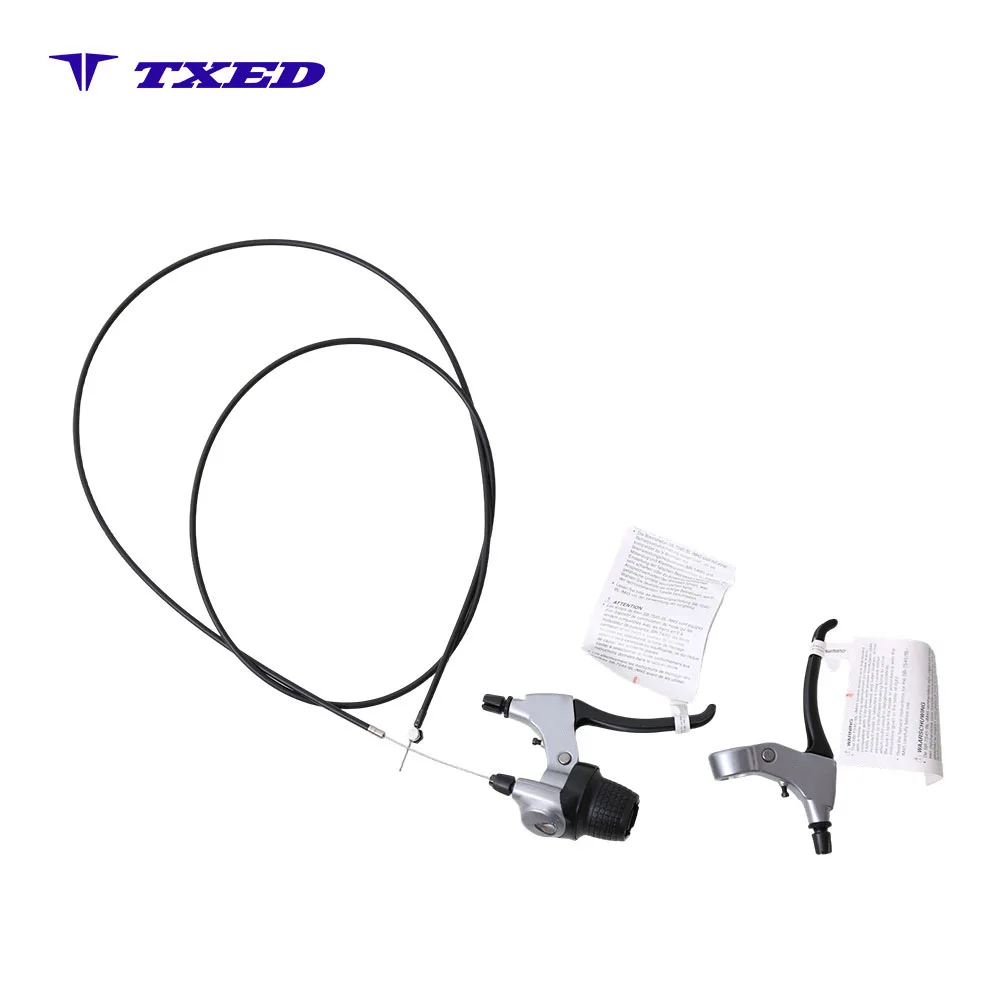 For 7 Speed Aluminum Alloy Mountain Bike/City Bike Brake Shifter Combo Integrated Shifter Lever with Twist Shifter