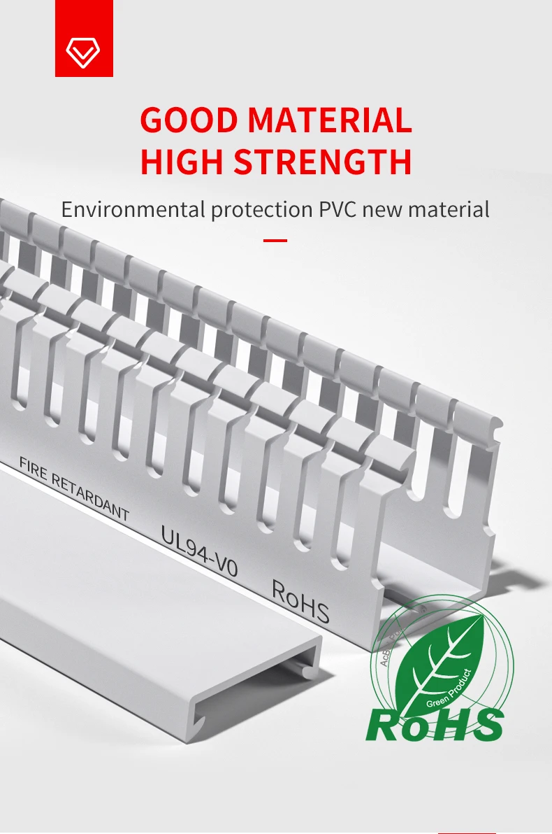 Open Slot Wiring Raceway Cable Duct Cable Management Cable Trunking