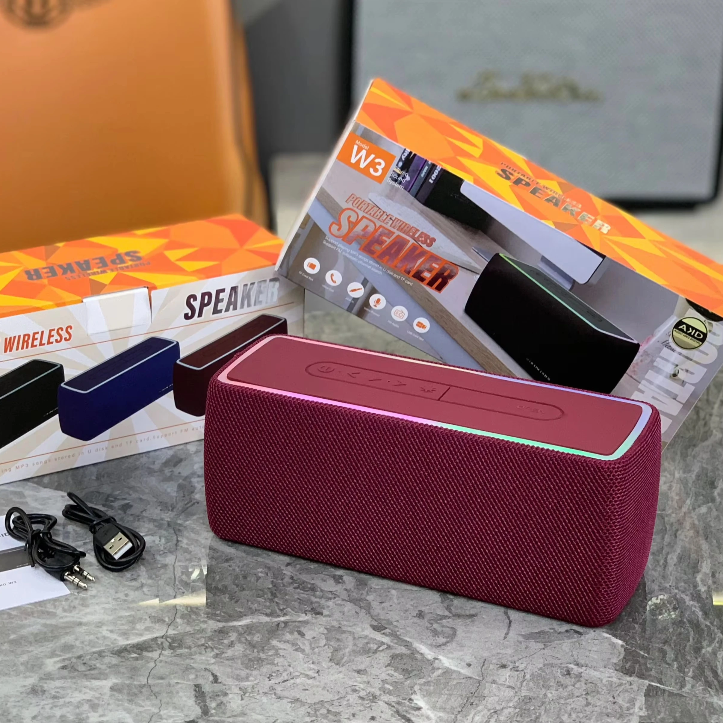 EMC Certificate Dab Audio Set Wireless Speaker for Sale Factory Portable Speaker Wholesale LED Good Boss Speaker