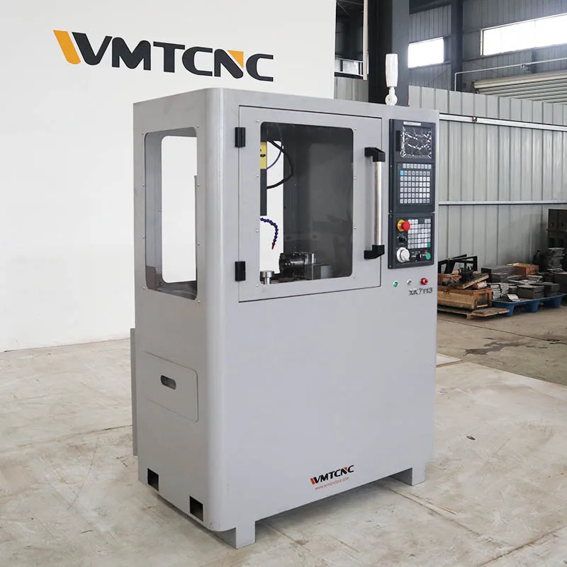 XK7113D High Precision Light Duty 3-axis Small CNC Milling Machine Small Desktop Mini CNC  Metal Milling Machine for Sale