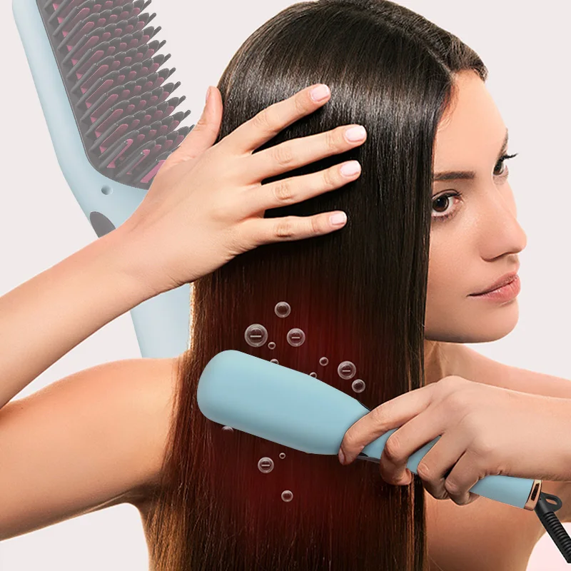 Amazon.com: Plancha de barba eléctrica para hombres, cepillo alisador de  barba caliente multifuncional, peine alisador de pelo de barba con  calentamiento rápido de 30S y función antiescamas, ideal para viajes en  casa,