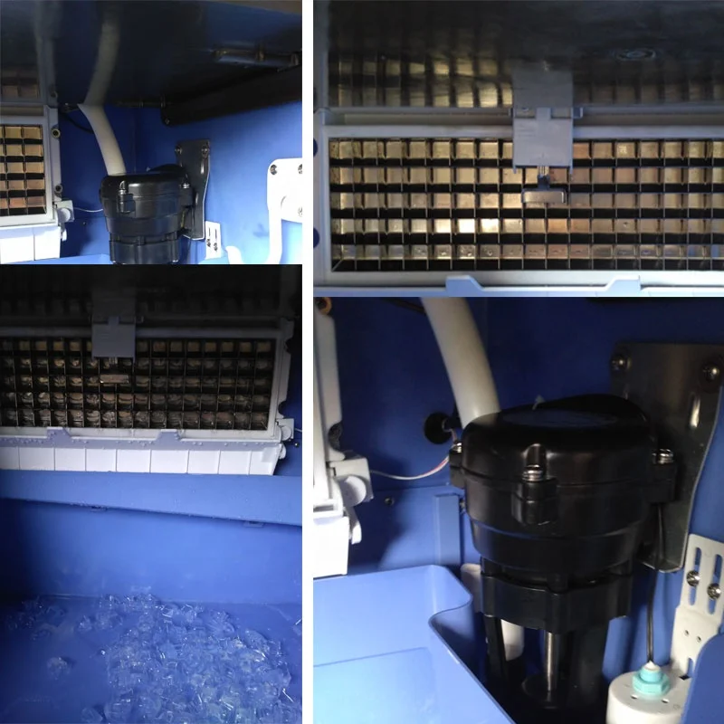 Commercial Big Output Cube Ice Machine Separate the Main Machine and Ice Bin Split Cube Ice Machine
