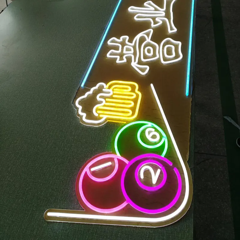 オリジナル SHELL風 ガソリンロゴ ネオン 看板 シェル型 LEDライト