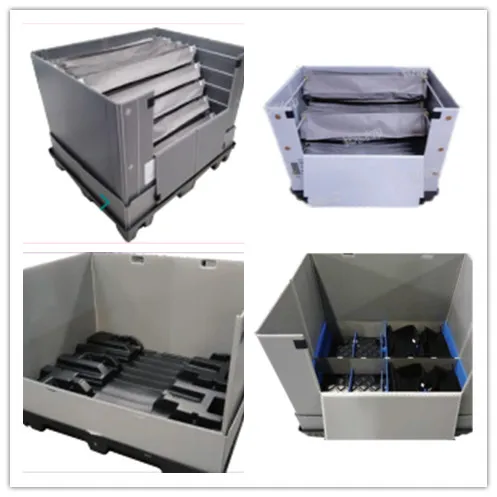 Customized Plastic Pallet Box with PP Corrugated Separator