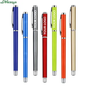 Customized logo Metal Ballpoint Pen Aluminum Rod Signnature Pen Promotion Advertising Gift Supplier