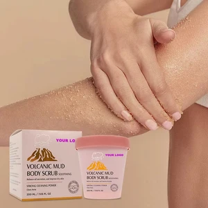 Gentle Exfoliating Body Scrub with Vitamin E & Volcanic Sand for Sensitive Skin Deep Cleansing & Nourishing Daily Use