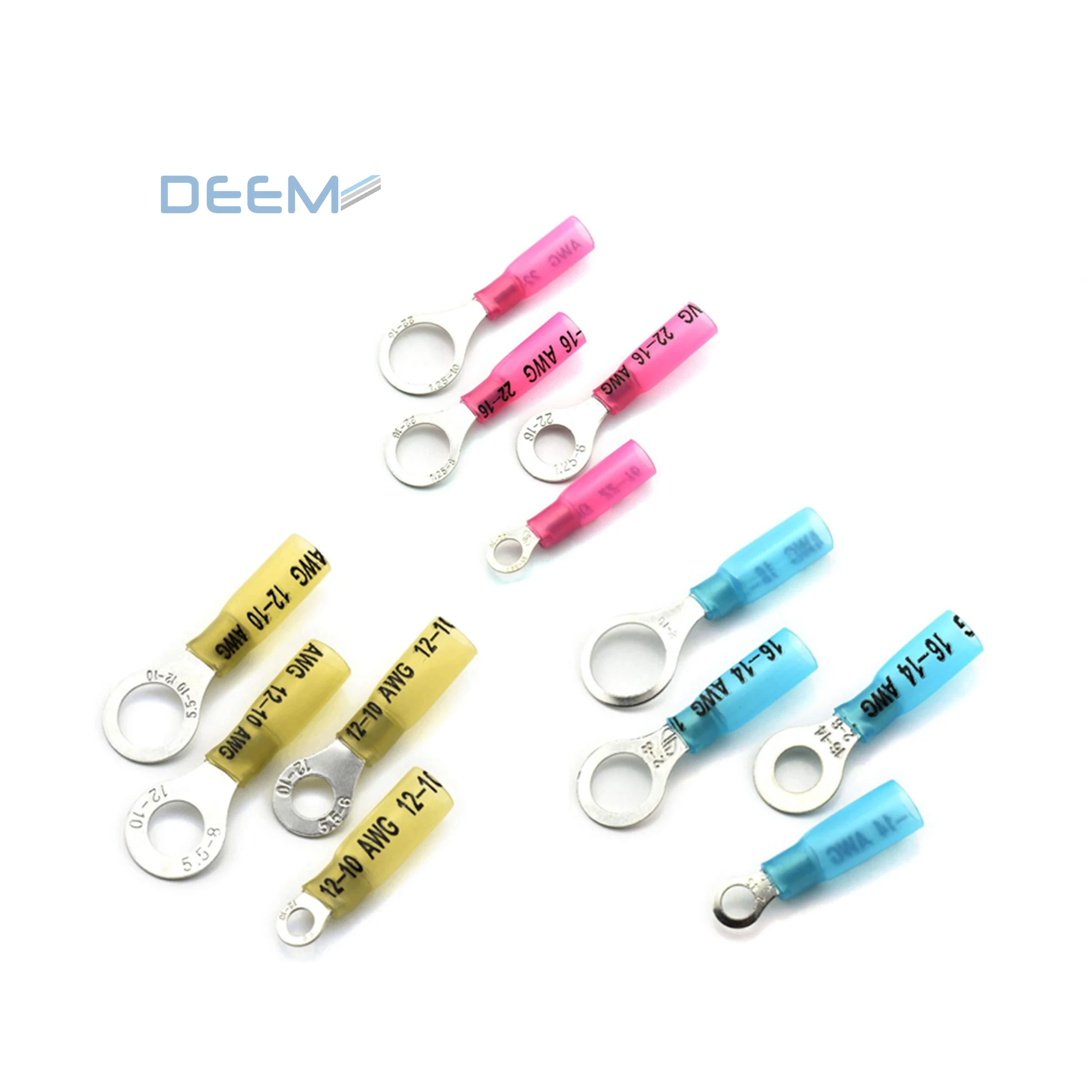 DEEM Heat Shrink Insulated Electrical Ring Terminals for electrical application