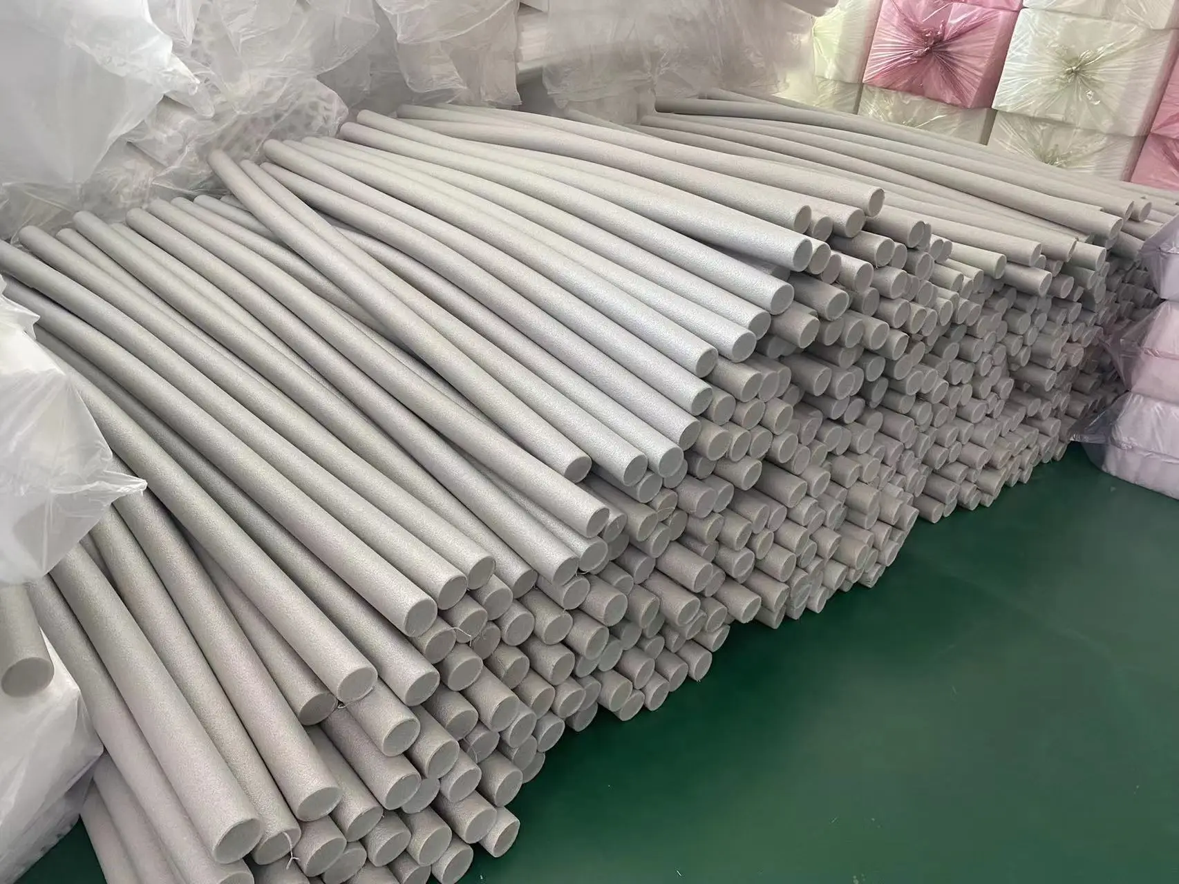 Factory Suppler Packaging Epe Foam Tubing Solid Rod Epe Foam Roller For