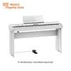 Fp-90x white piano body and stand-metal single pedal