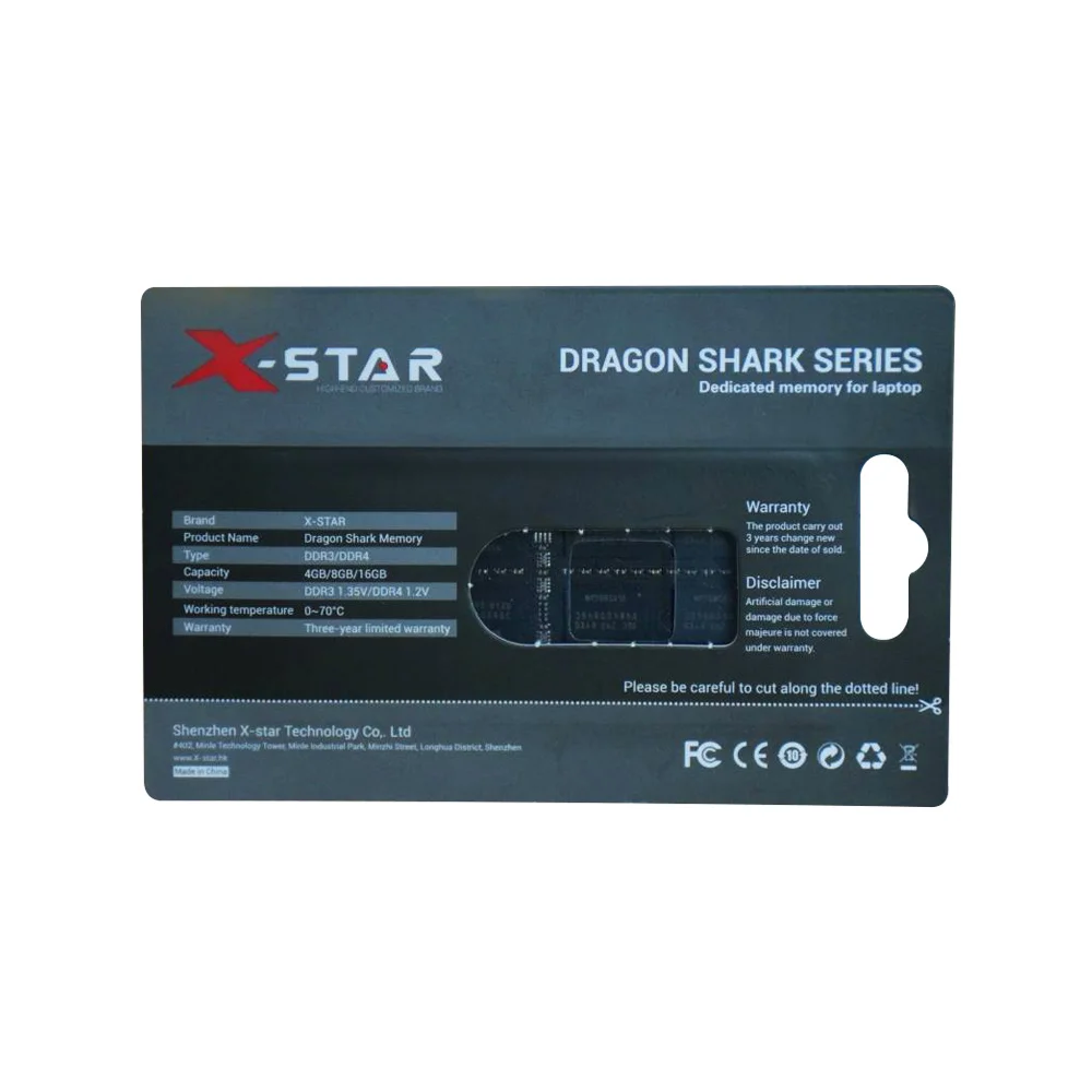 X-Star ddr4 sodimm PC4-19200 laptop 8gb ram