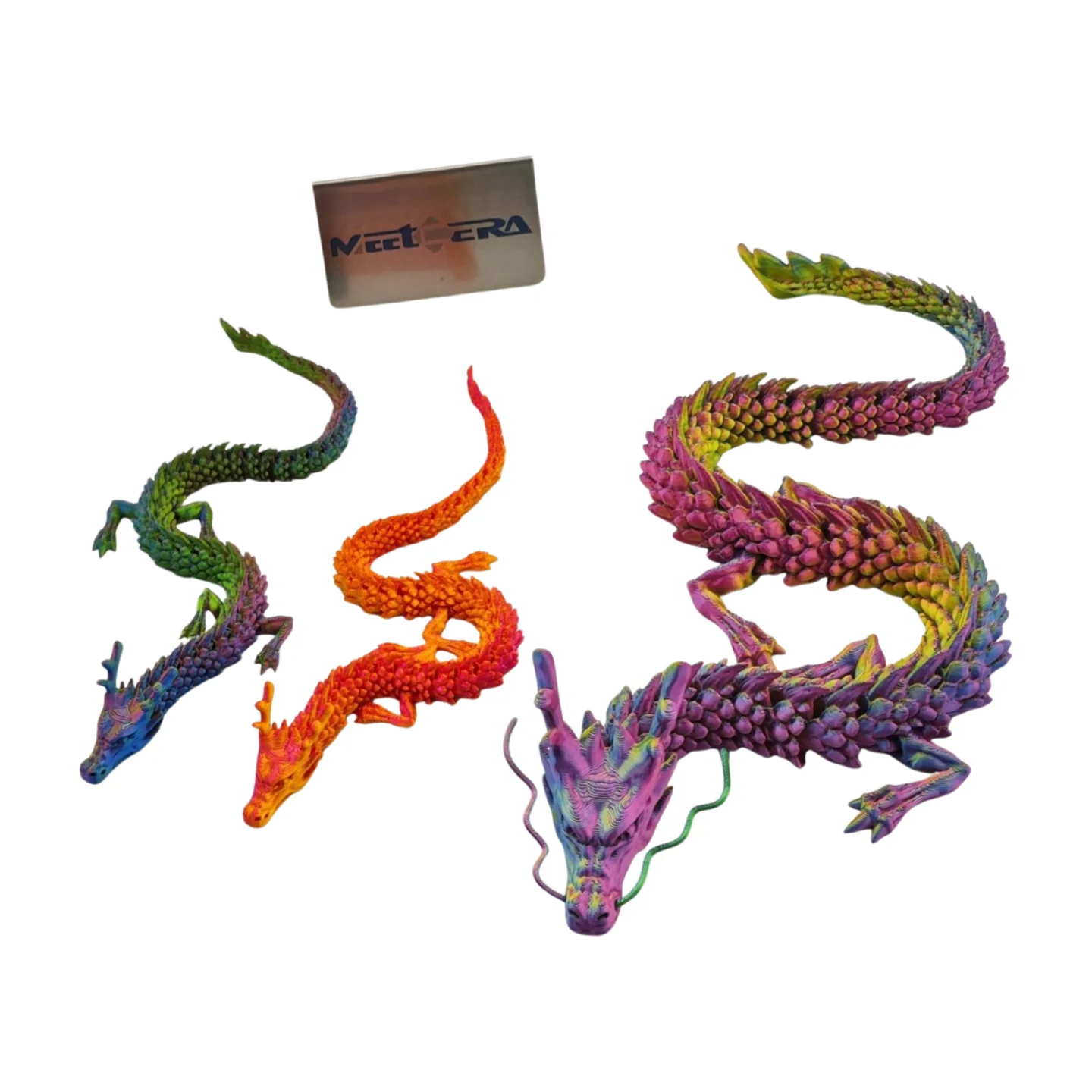 Discounted Bulk Stock of 30cm-120cm Flying Crystal Dragon PLA 3D Printed CNC Machined Stainless Steel Flying Dragon