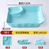 7-inch Matte Blue Two-Compartment Dish 140128