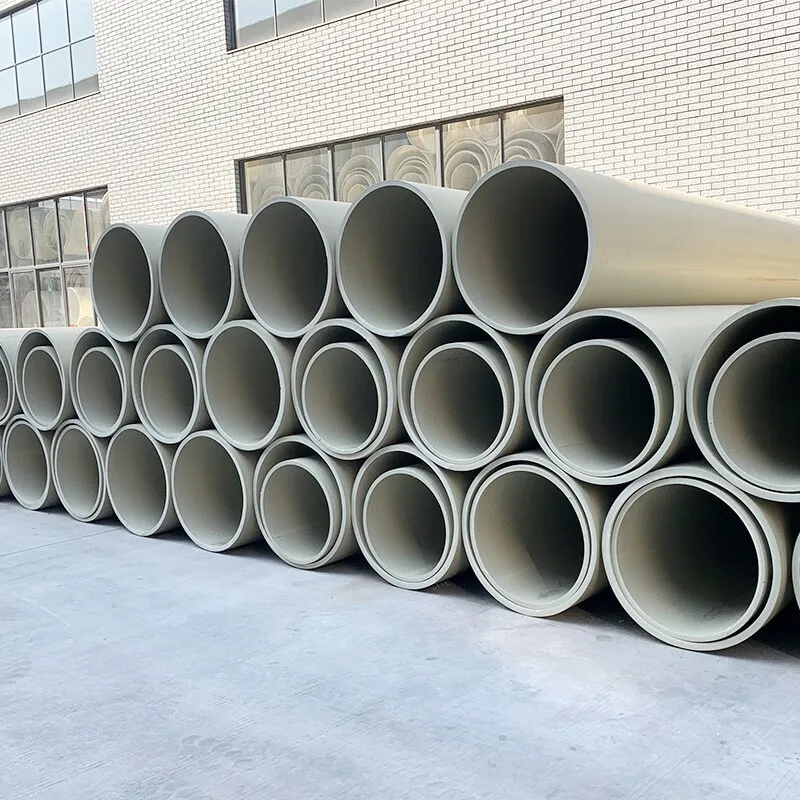 PPH Pipeline High Temperature Resistant Fireproof Flame Retardant Acid Corrosion Resistant Plastic Tubes for Chemical Industry
