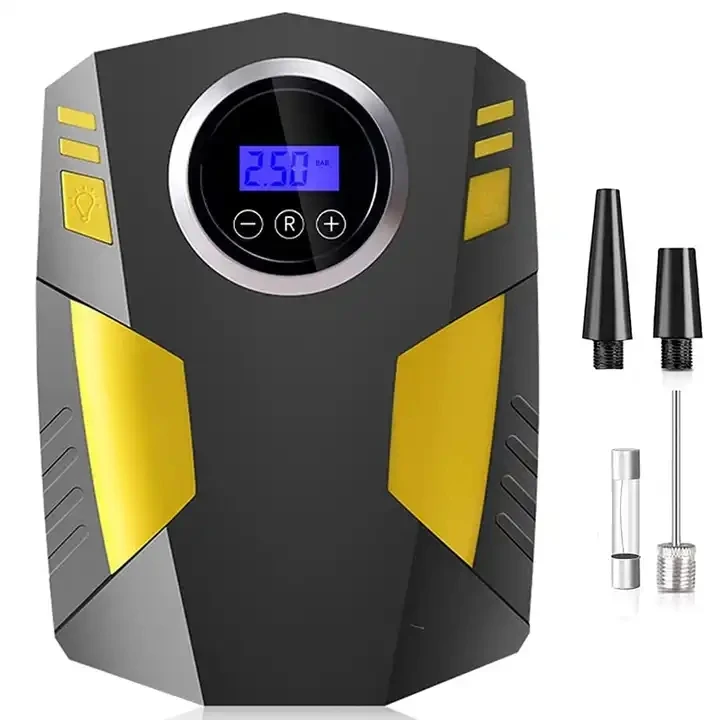 Автомобильный воздушный насос, портативный интеллектуальный воздушный насос с цифровым дисплеем, маленький ручной автомобильный воздушный насос, насос