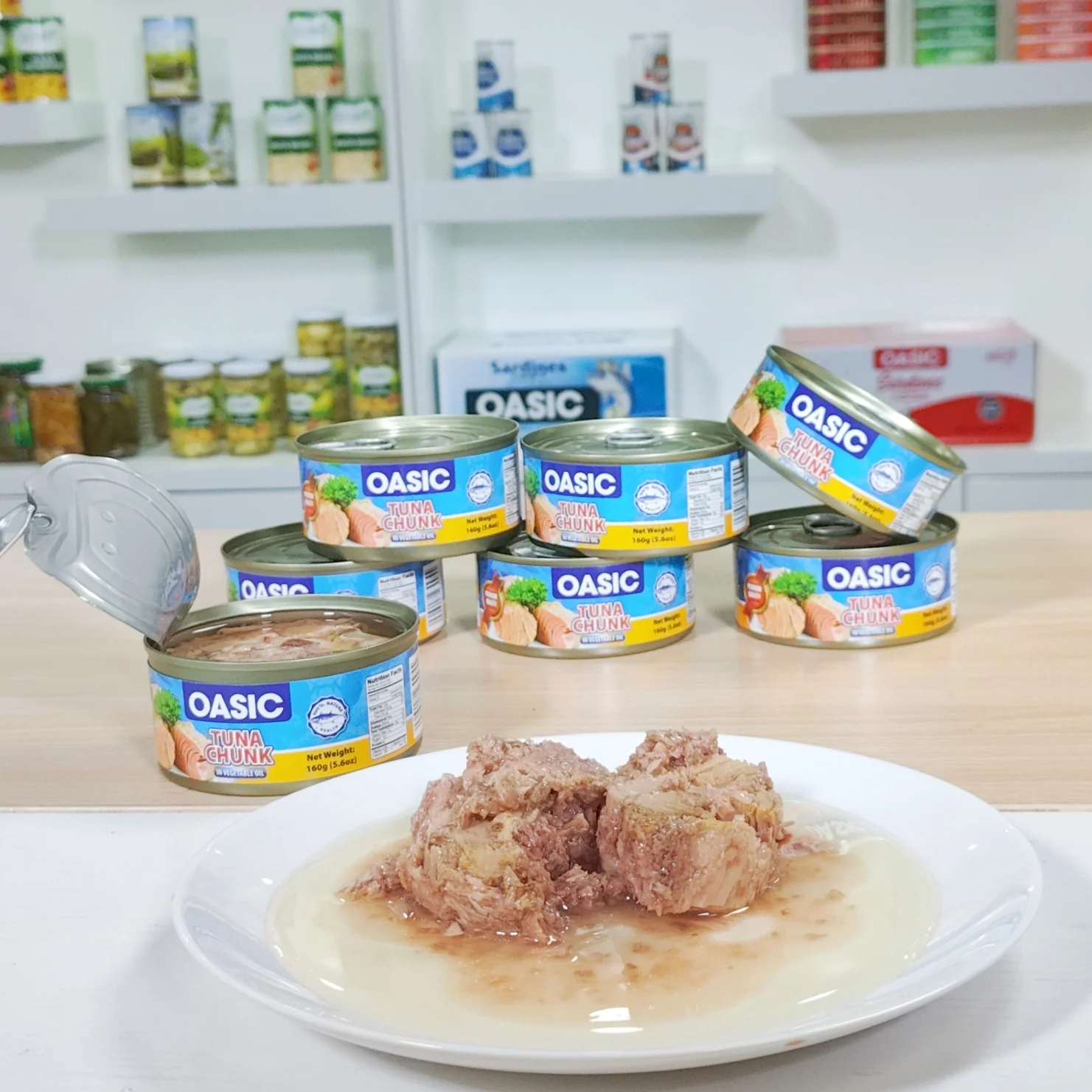 Canned Tuna in Sunflower Oil Tuna Chunk Large Seafood