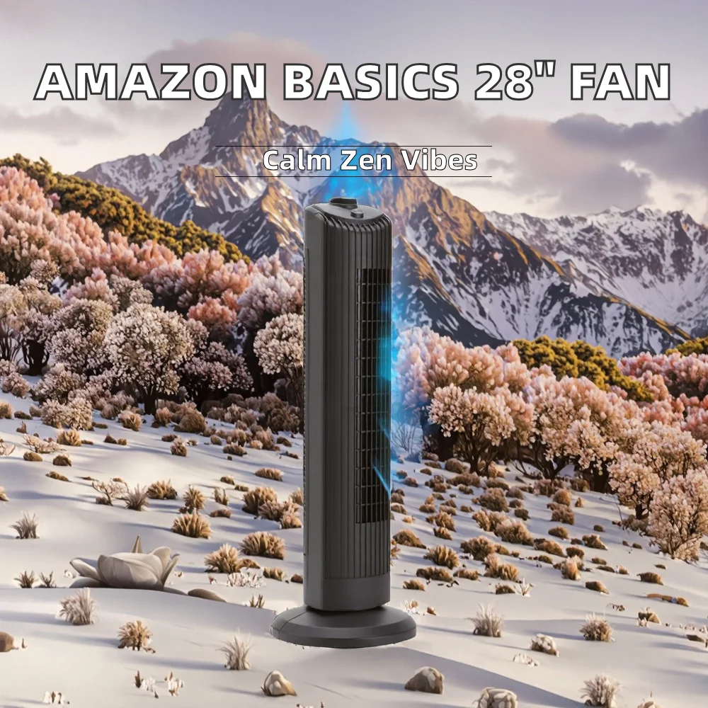 Tower Fan, 28-Inch, 60-Degree, 3-Speed, 35W - detail 8