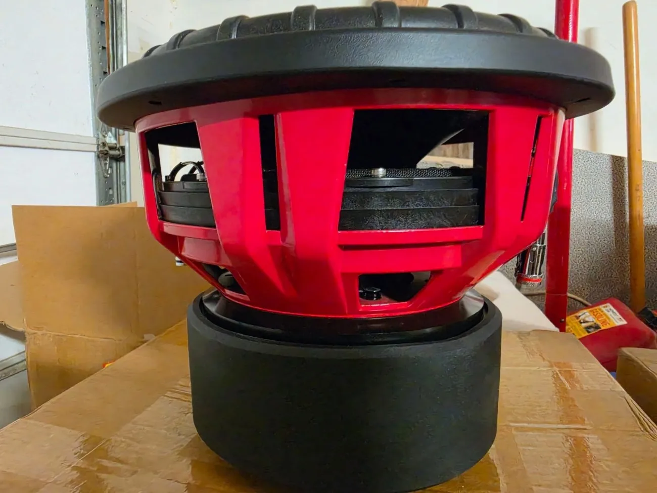subwoofer para competición automovilística de 12 pulgadas, 3000 W RMS, 154 dB SPL, con bobina de cobre de 4 pulgadas y arañas de aluminio de 3 capas, para camiones y sonido de alta calidad