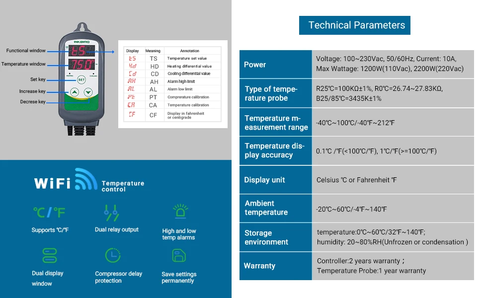 Temperature controls. Умный термостат inkbird. itc 308 wifi инструкция на русском. inkbird itc-308 инструкция на русском. smartlifeir control temperature.