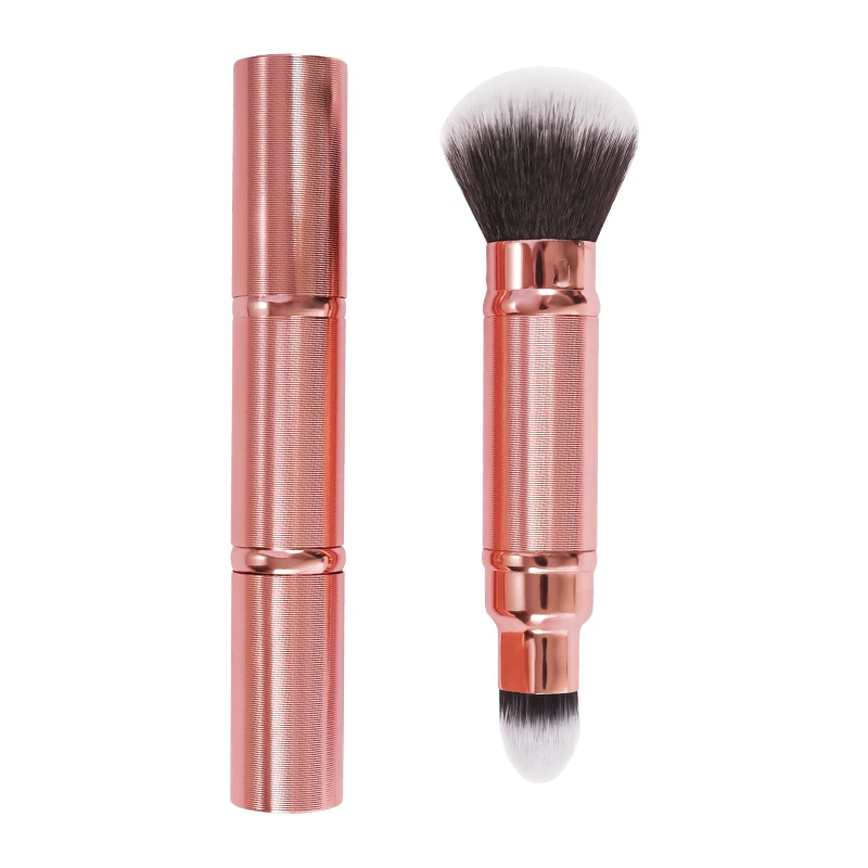 High quality Travel portable Mini makeup brushes set with Taklon hair and Aluminum handle For Liquid