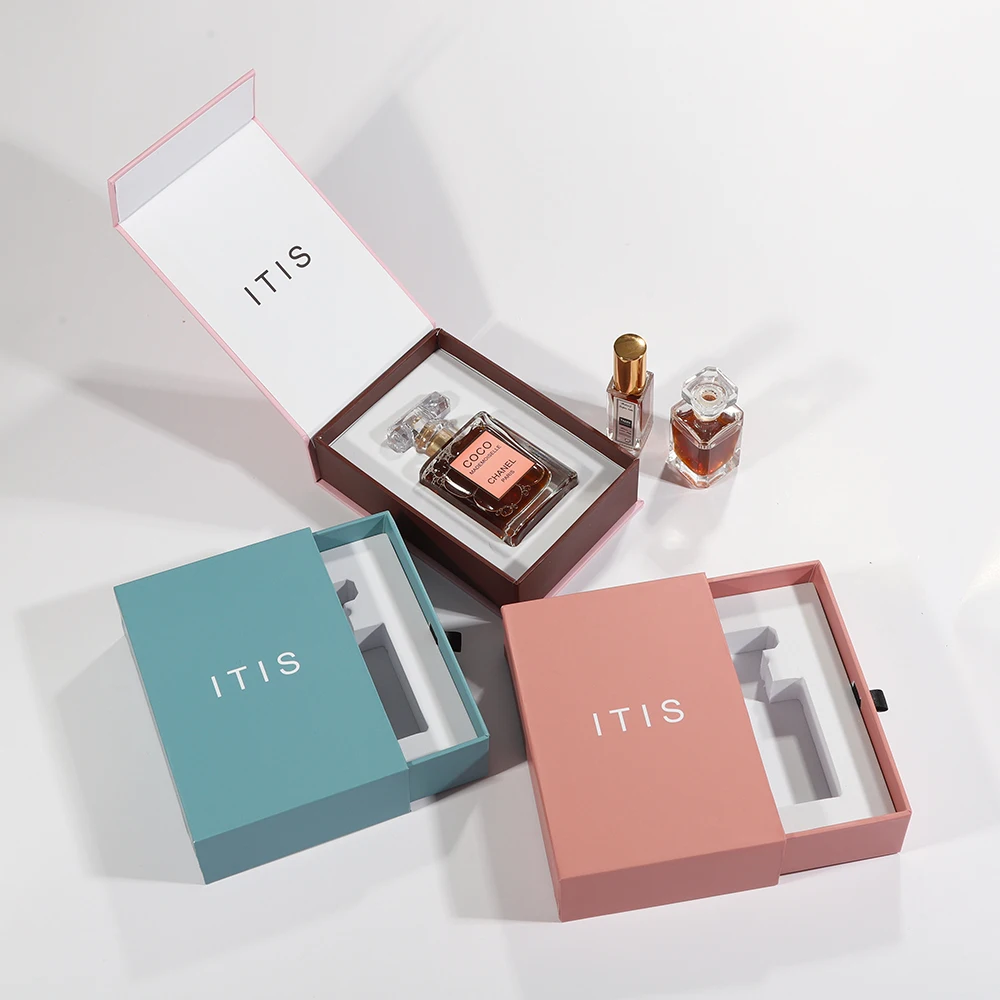 luxury custom perfume box for women  travel size eco friendly kraft packaging  wholesale gift box with logo printing  retail ready-2