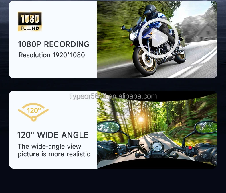 product tiypeor bluetooth hd camera recorder rgb colors motorcycle tf card fm radio 360 rotatable tape light motorcycle helmet headset-5