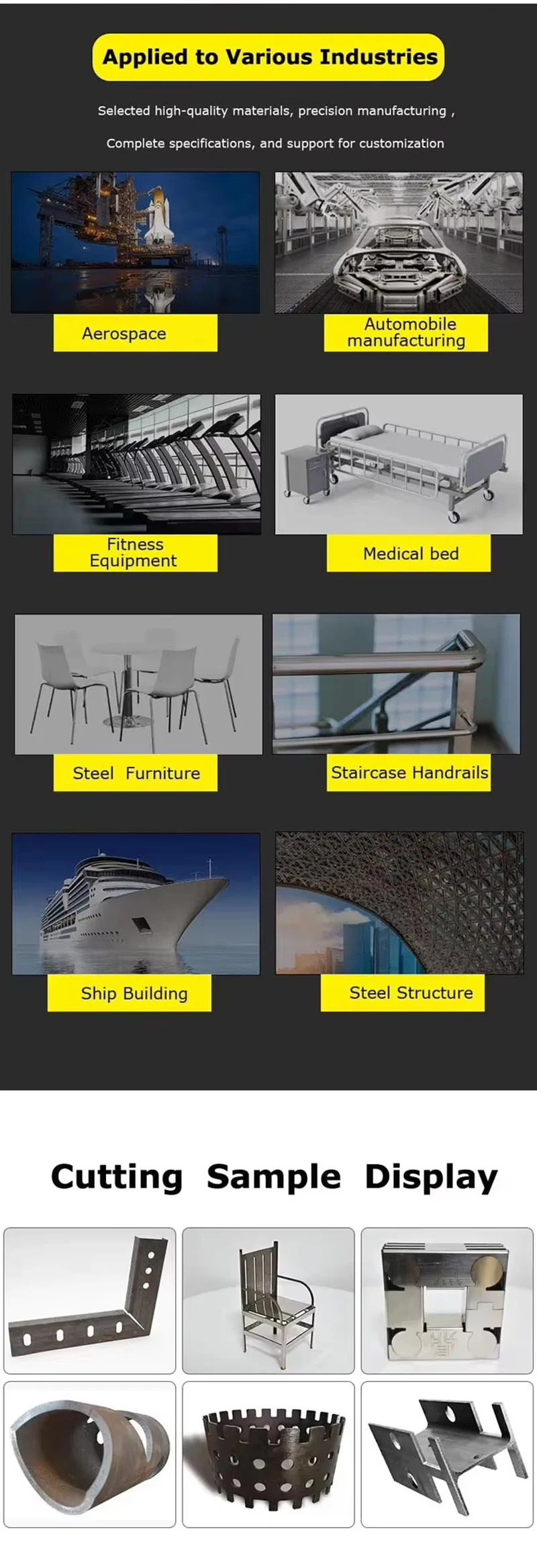 Small Automatic CNC Fiber Laser Cutting Machine for Metal with Cypcut Control System and Support for AI/PLT Graphic Format
