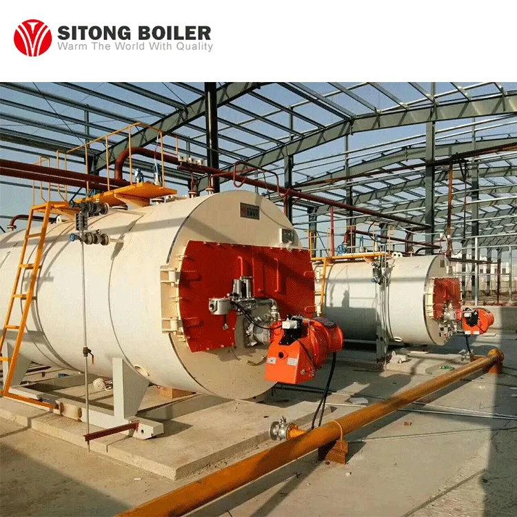 Ton Oil Gas Fired Horizontal Steam Boiler for Industrial Use