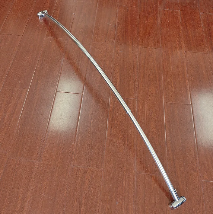 Custom Curved Shower Curtain Rod Adjustable 4372 Inches Stainless