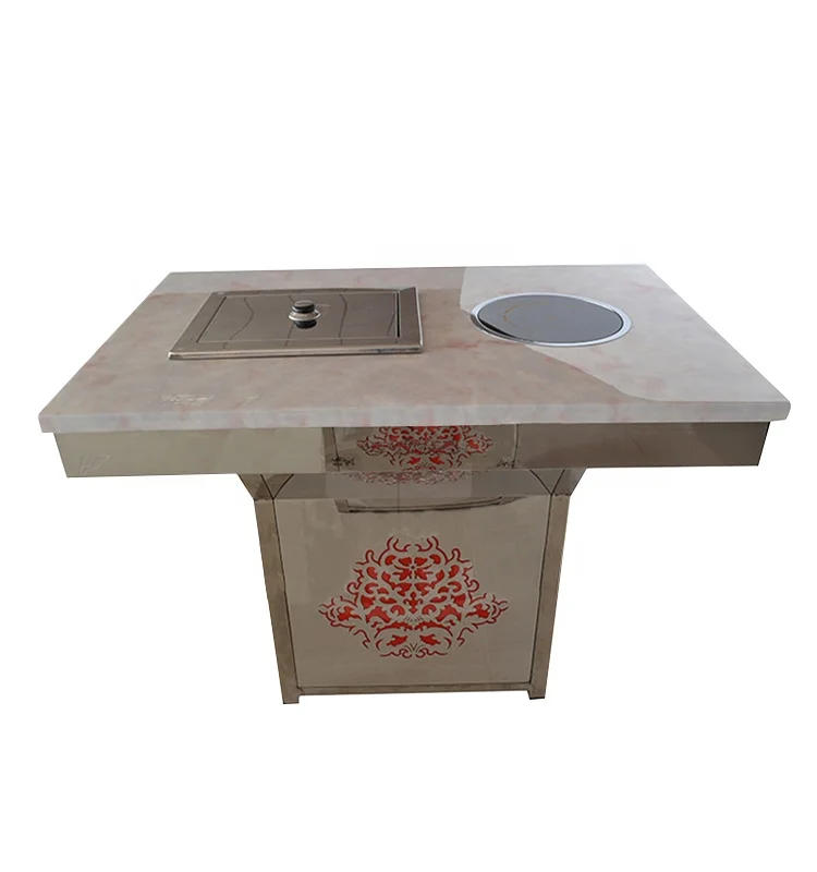 Коммерческий самообслуживающийся стол для барбекю Yawei