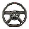 Leather+carbon fiber+red stripes+red stitching