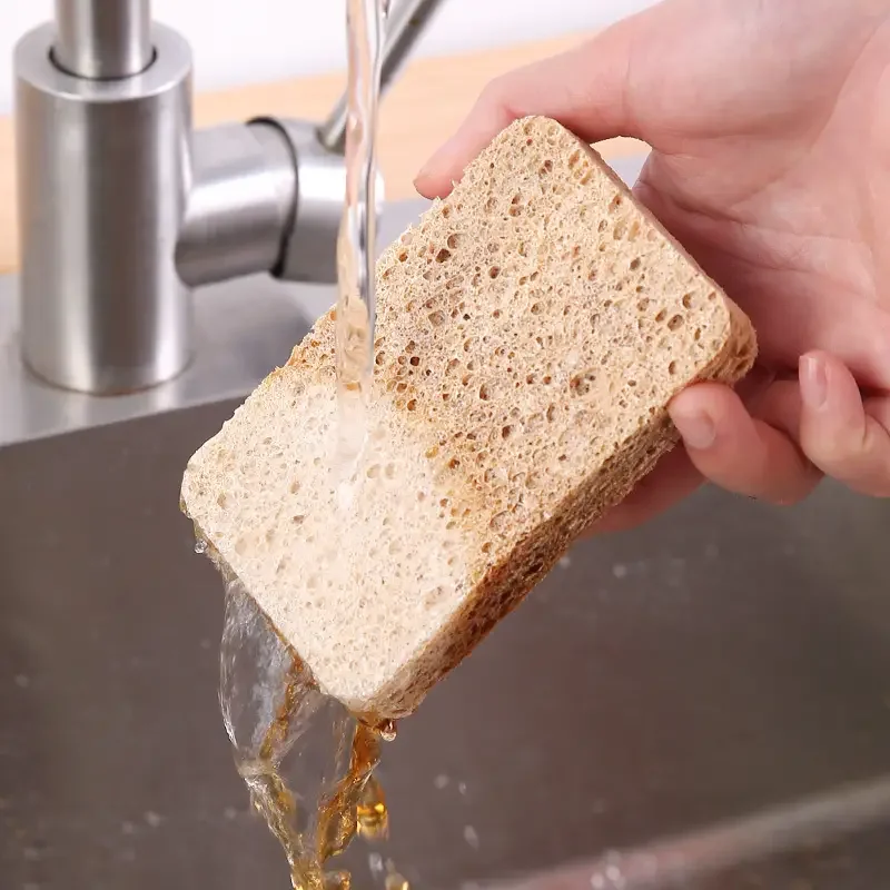 Multi Scenario Cleaning Sponge Products Compressed Wood Pulp Cotton for Easy Carrying Water Absorption and Expansion