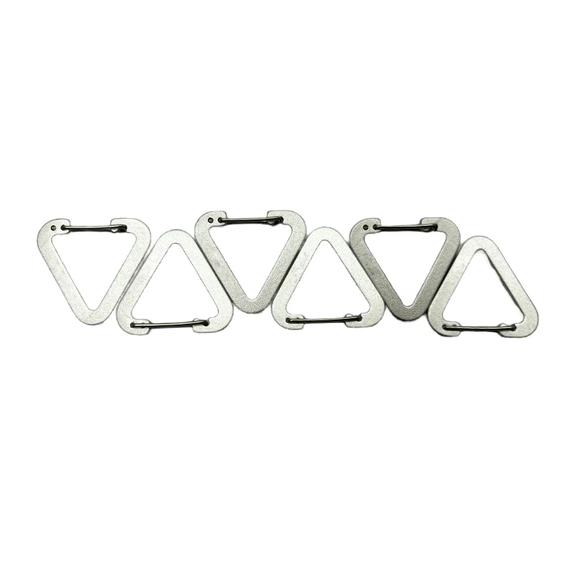 3MM Triangle Carabiner Mini Clip Custom Carabiners Aluminum Carabiner Clip Hook Apparel Accessory Bag Buckle Snap Hook