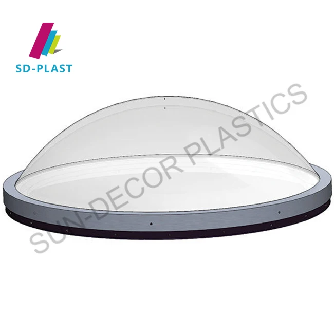 Wholesale Polycarbonate Sky Light Window Polycarbonate Roofing Sheet Roof Glass Dome Skylight Polycarbonate Dome