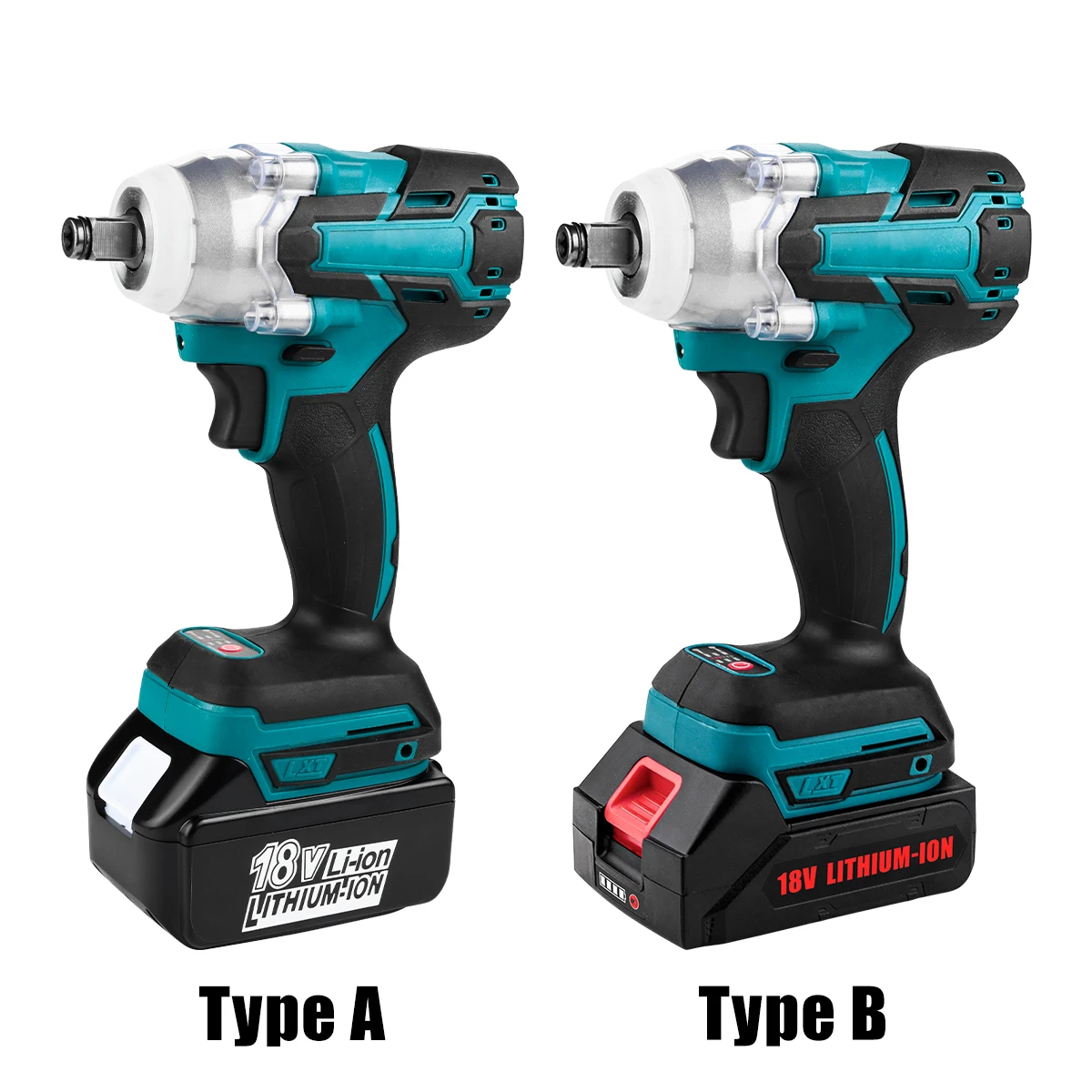 1/2 Impact Wrench For Trucks With Battery Powered Electric Wrench