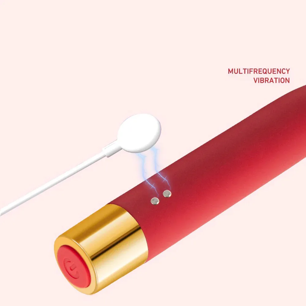 High Frequency USB Charge Powerful Vibrator  Mini Vibrator Lipstick Size Mini Portable Bullet Vibration Massager for Woman