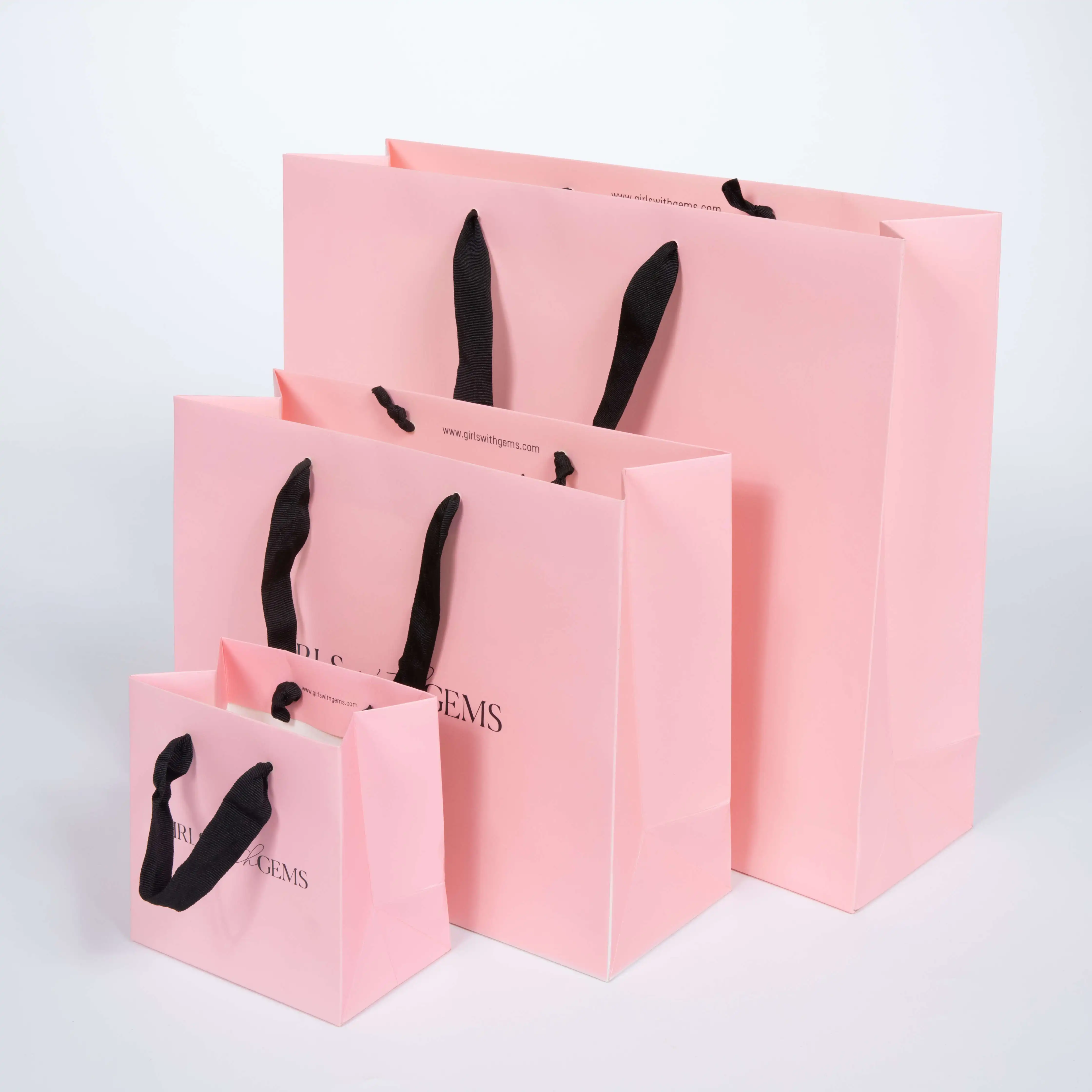 Custom Luxury Clothing Retail Bag Packing Pink Gift Bag Bolsas De Papel  Shopping Packaging Paper Bags With Handles For Clothes - Buy Luxury Paper  Gift