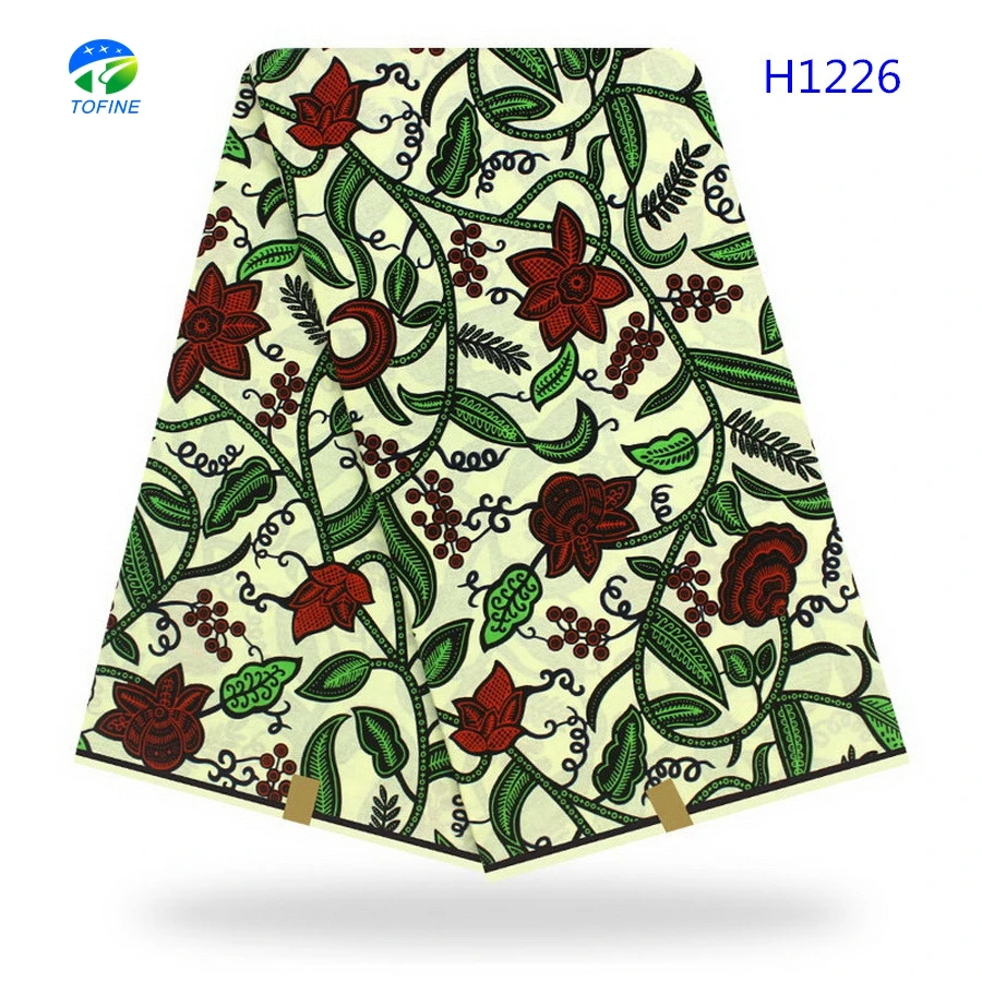 Нигерийская восковая ткань, африканский восковой текстиль, 100% хлопчатобумажная восковая ткань Анкары, 6 ярдов