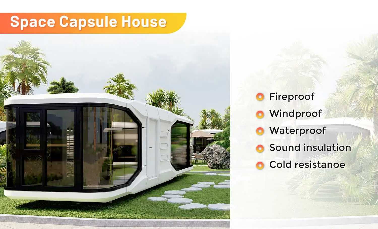 Quality Guarantee Dependable Performance House Space Capsule Cabin House Tiny Mobile Modular
