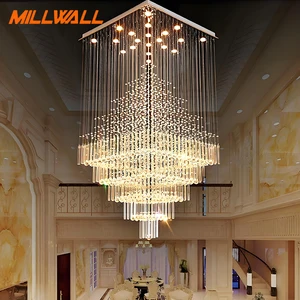 Square Modern K9 Crystal Led Chandelier Decor Nordic Style Modern Led Flush Mount Living Room Lights Chandelier
