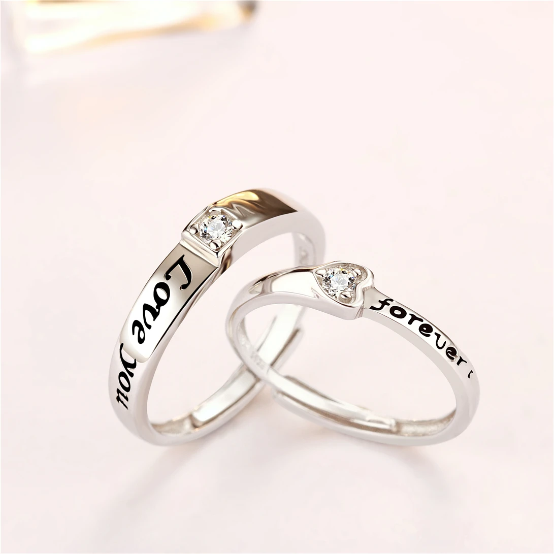 S925 Twisted Love Couple Ring Set – The Happy Soul